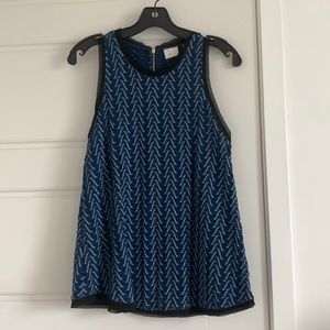 ANTHROPOLOGIE blue top